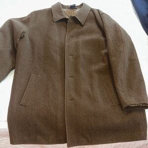 Men's Brown Wool Coat